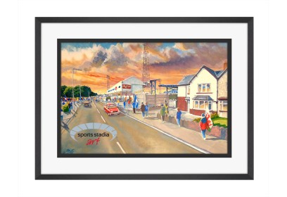 Ninian Park Stadium 'Going to the Match' Fine Art Print - Cardiff City FC